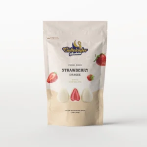 Gültekinler Çikolata Beyaz Freeze Çilek Draje doypack